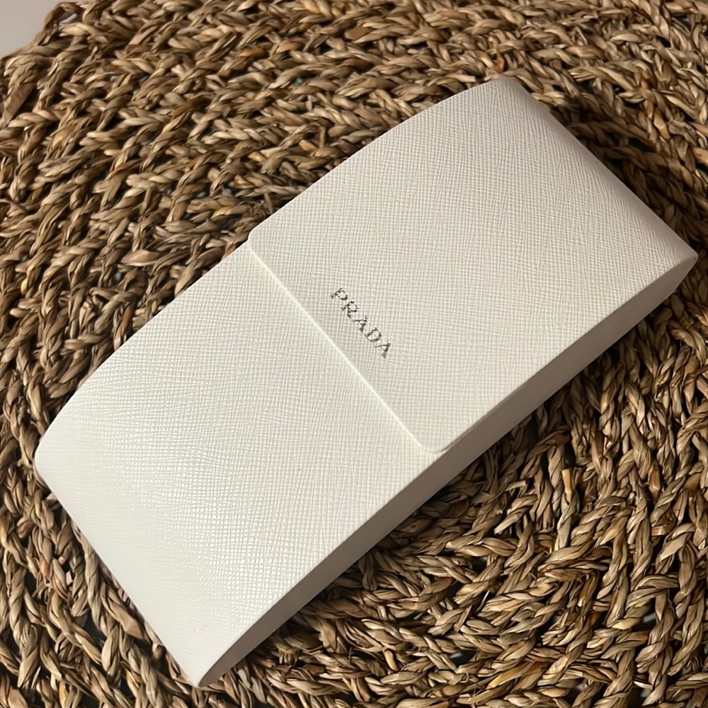 Prada White Sunglasses Case